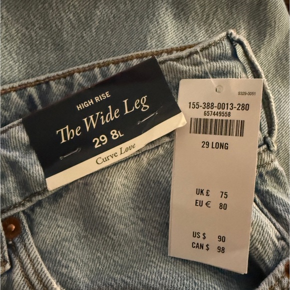 Abercrombie & Fitch Light Wash Soft - The Wide Leg 19 Long Jeans - NWT - Picture 2 of 5